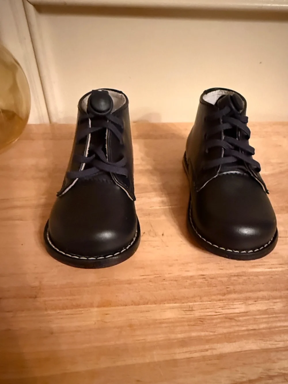 Josmo Black Toddler‎ Lace-Up Ankle Boots Sz 4.5